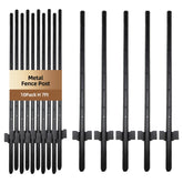 DCLFIRMX 7ft fence post installed in ground for stable, long-lasting outdoor support.