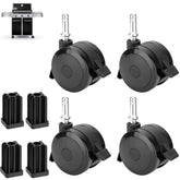 DcYourHome 70360 locking caster with insert close-up for sturdy Weber grill mobility