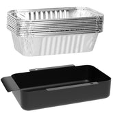 DcYourHome G416-0015-W1 grease tray, durable metal construction for outdoor grilling.