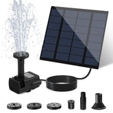 DDcafor solar panel kit in bright sun powering a fountain