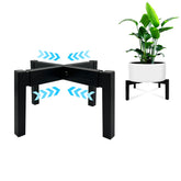DDPow heavy-duty adjustable metal plant stand holds a 10-16 inch pot securely for display.