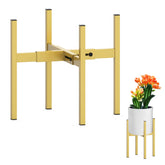 DDPow heavy plant stand angled view highlighting sturdy steel build for large pots