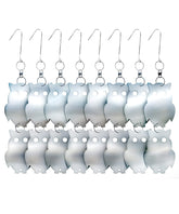 De-Bird acrylic reflective owl decoy shines in sunlight to deter birds from patios.