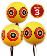 De-Bird neon pool deterrent balloon deters birds around water features.