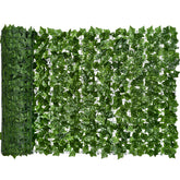 DearHouse artificial ivy privacy fence wall screen closeup shows dense leaves for outdoor privacy.