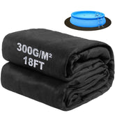 DecoForU 18ft round pool liner pad with single-sheet construction
