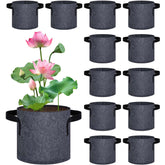 DECOHS 12-pack aquatic plant pots with handles for easy pond setup