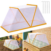 DECOHS Garden Row Accelerator Cover assembly demonstrates quick setup for protected vegetable rows.