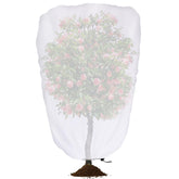 DECOHS shade cover mounted on a tree protecting plants from direct sun