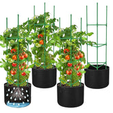 DECOHS triangle tomato cage assembly for sturdy vertical support
