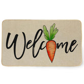 Decorhua Easter carrot doormat front door with seasonal welcome.