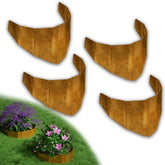Decoroca Corten Hillside Planter on a slope demonstrates erosion control and modular setup.