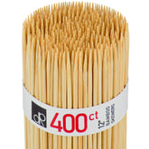 DecorRack 12in bamboo skewers pack, sturdy grip for secure grilling and kebabs.