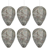 DECYOOL 6-pack dark green wasp nest decoy deters wasps with a realistic hive look.