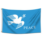 DecrPlus Peace Dove banner with HD print close-up and vibrant colors.