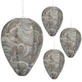DECYOOL 4-pack dark-green wasp nest decoy ready to hang to deter wasps.