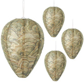 DECYOOL wasp nest decoy four-pack in brown-green deters hornets from outdoor spaces