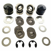 DEEG craftsman front wheel bearing kit with flange for reliable mowing performance