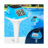 DeeprBlu solar pool thermometer with rope for easy daytime readings.