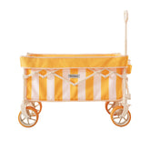 DEER LAND Beach Wagon with 6.7-inch fat tires on sand enables easy hauling.