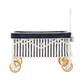 DEER LAND Beach Wagon on sand tires glides easily to your perfect beach spot.