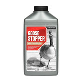 Deer Stopper Goose Stopper bottle front view shows safe, plant-based deterrence for gardens.