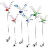 Defemim 6-pack dragonfly clip ready for garden decor and pest deterrence.