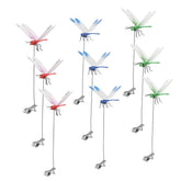 Defemim dragonfly clip 9-pack enhances outdoor decor and pest deterrence.