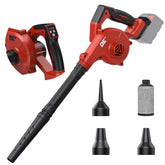 DeForce electric leaf blower extended tube for extended reach and easier debris clearing.
