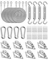 DEFUNX Sun Shade Sail Hardware Kit in package for durable deck installations