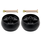 DEHOMKUS deck wheels kit 734-04155 front view for smoother mowing.