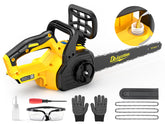 DEJUNPIOOL 16-inch chainsaw with Dewalt battery compatibility for versatile power on site.