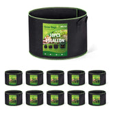Delxo 10-gallon grow bag side view for versatile planting
