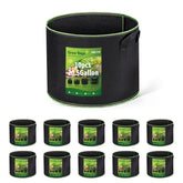 Delxo 20-gallon grow bags with durable fabric for long-lasting outdoor gardening.