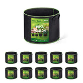 Delxo 7-gallon grow bag pack ideal for versatile outdoor planting.