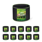 Delxo Garden Grow Bags 1 Gal Pack of 10 for portable, durable planting.