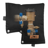 DEMEDO backflow cover winter insulation shields pipes from freezing and bursting.