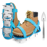 DenForste lawn aerator shoes with adjustable straps for secure fit during use.