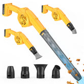 Denqir leaf blower with turbo nozzle boosts airflow for quick yard cleanup.