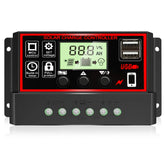 Depvko 30A solar charge controller front view shows compact regulator design for easy installation