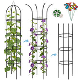 DEVISEFUN obelisk trellis 6.6ft with sturdy metal support for heavy climbers