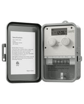 DEWENWILS outdoor timer front panel enables easy scheduling for pumps and lights