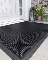 DEXI front door mat 36x48 for outdoor entry with rugged rubber