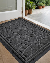 DEXI Front Door Mat close-up shows dirt-trapping grooves for cleaner entryways.