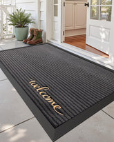 DEXI front door mat outside entrance 3x5 ft absorbs moisture and traps dirt