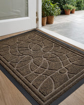 DEXI front door mat for outside entrance traps dirt and moisture.
