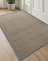 DEXI Ultra-Thin Entryway Doormat in grey traps moisture and dirt at the door