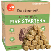 Dextreme Fire Starter package cover shows all-weather usability for quick fires