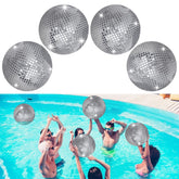 DGDRHZ disco ball cover in silver sequin adds glamour to events