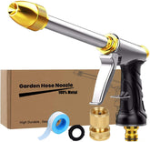 DGESRUNDA upgrade garden hose nozzle with brass head for high pressure watering.